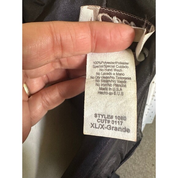 Ceci USA NWT Beaded Taffeta One Side Ruched Backless Evening Gown Dress XL - Picture 5 of 7